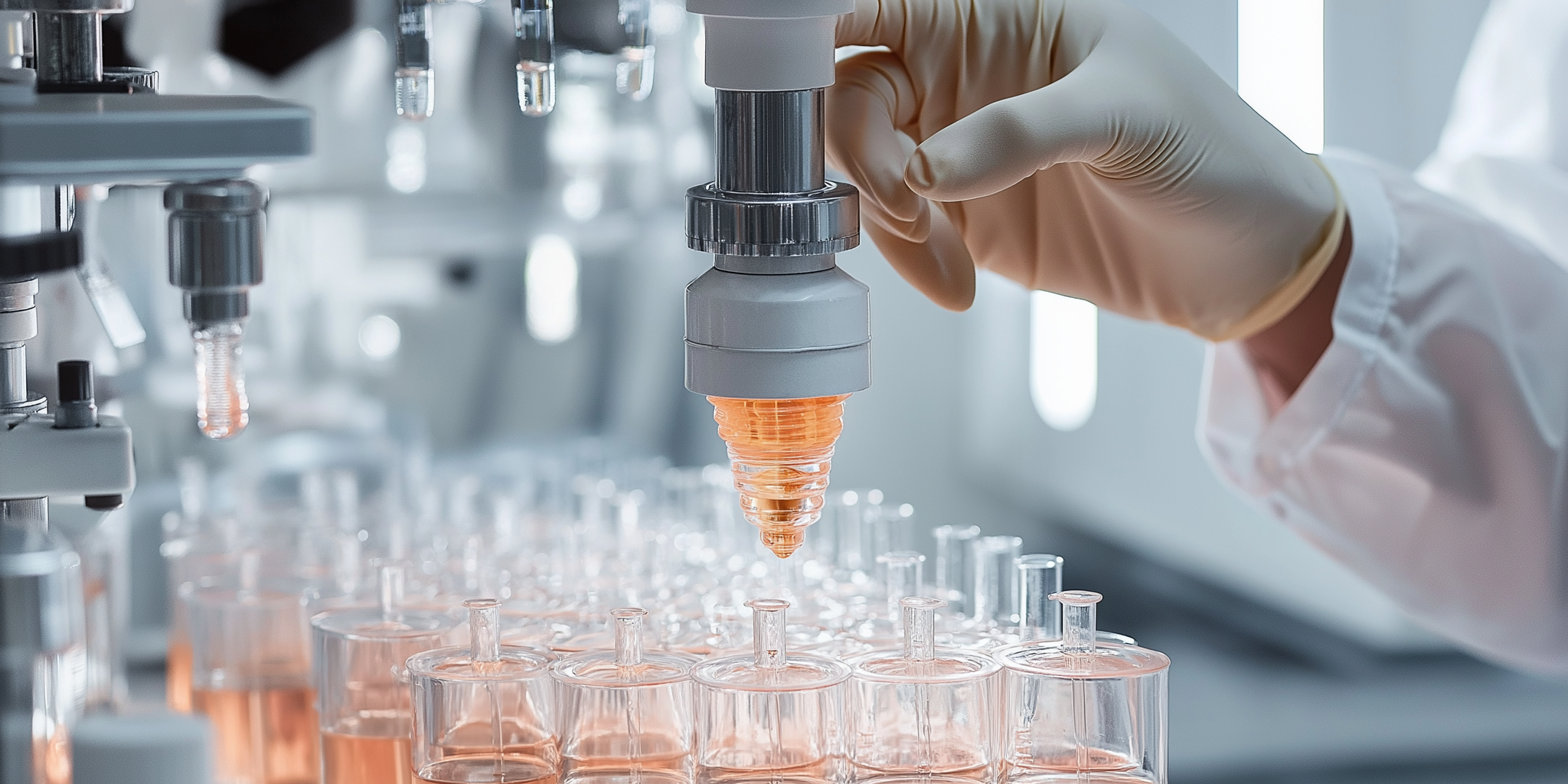 Laclique agency 81248 une scientifique en blouse blanche et gan 0a7c7e00 8e40 468a be33 1c17ae27bb02