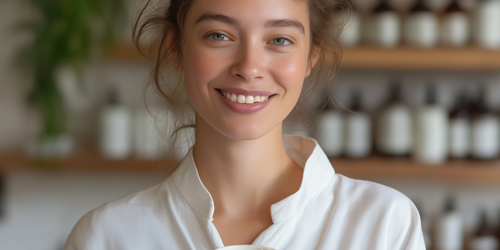 Laclique agency 81248 une scientifique souriante au maquillage 81284543 e9f8 48ca be2c 56a510132d3f