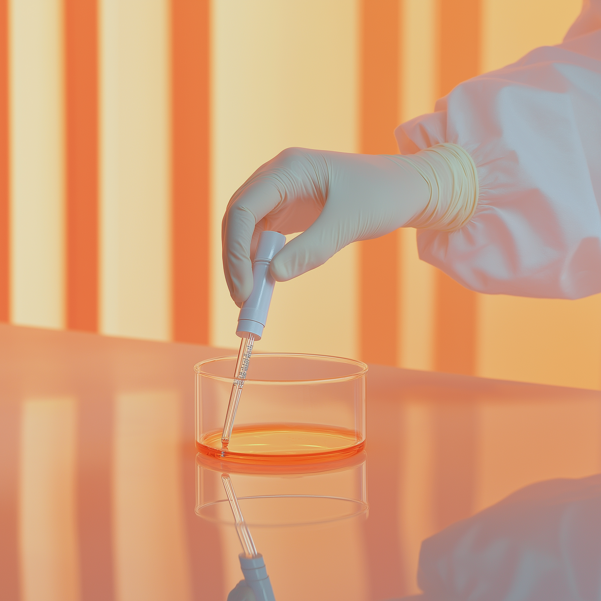 Laclique agency 81248 un chimiste en blouse blanche et gants en 49a642f3 03d0 4014 9dd7 02e5a295be73