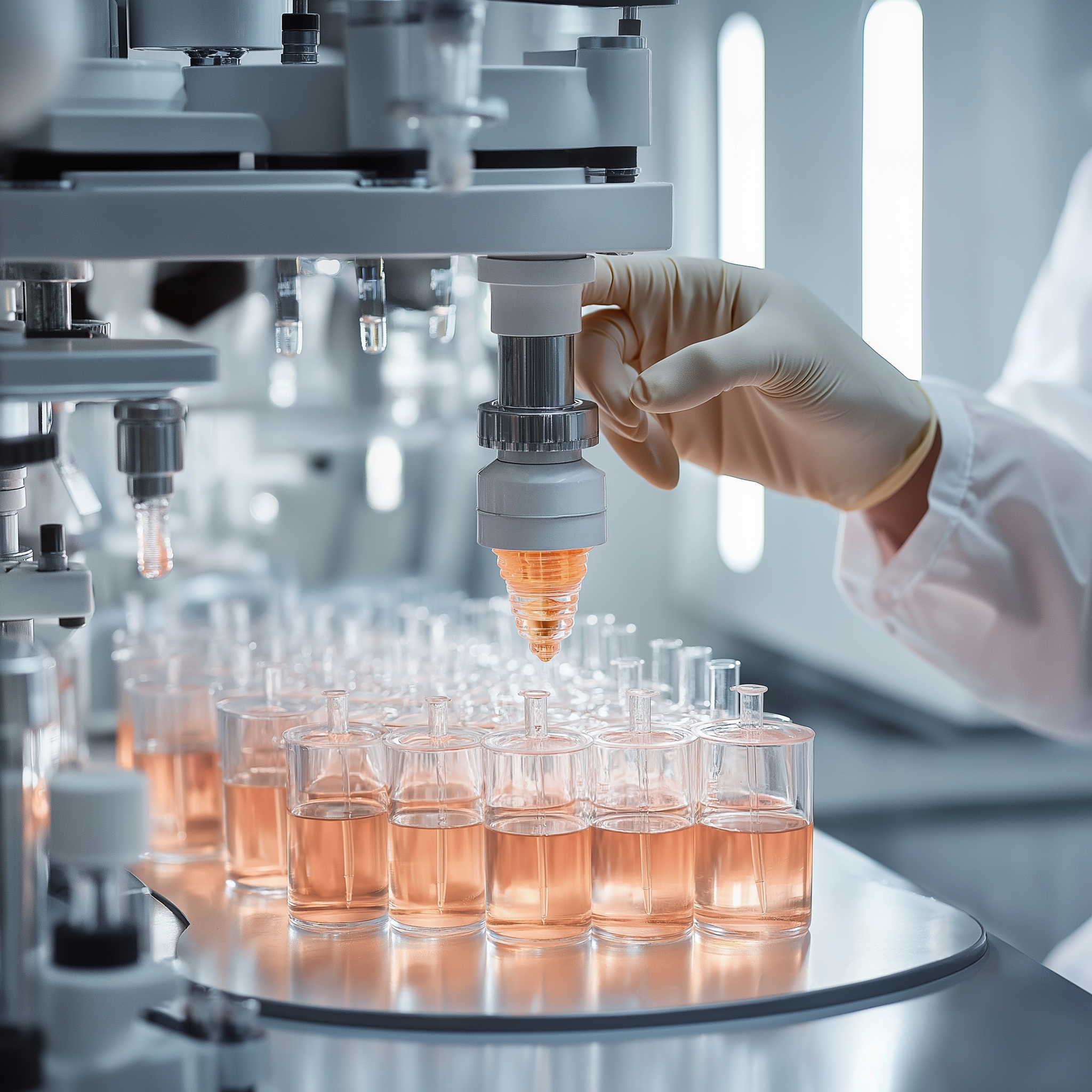 Laclique agency 81248 une scientifique en blouse blanche et gan 0a7c7e00 8e40 468a be33 1c17ae27bb02